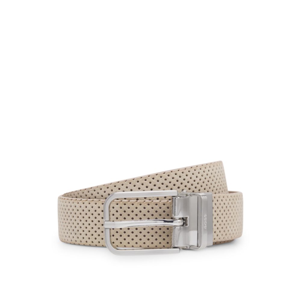 Reversible belt in Italian leather