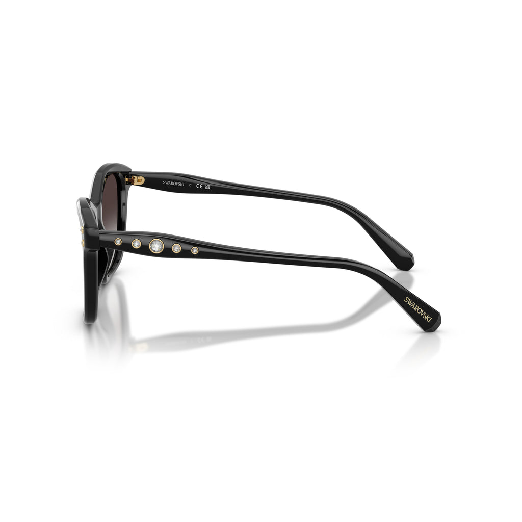 0Sk6063 Bold Square Frame Sunglasses with Crystal Embellishments