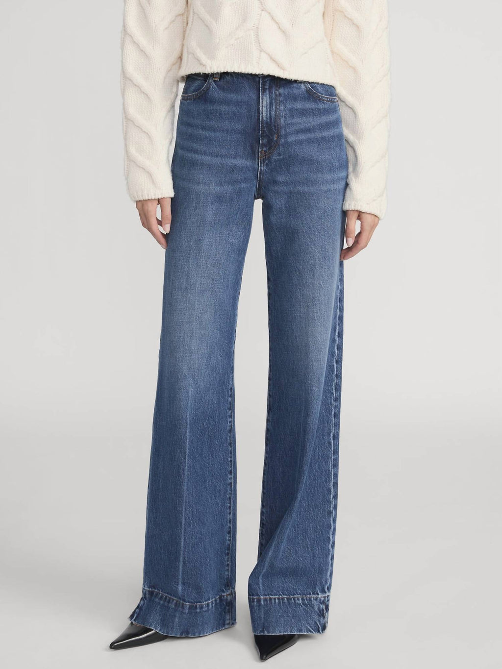 Slice High Rise Flare Jean In Headliner