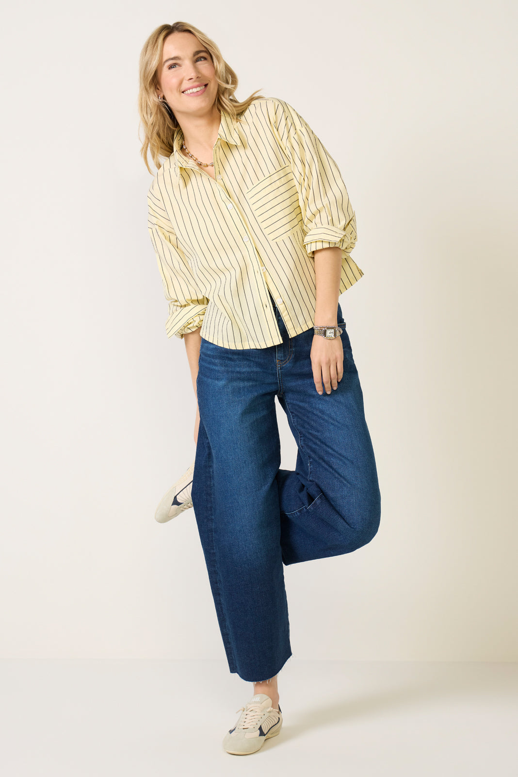 Women's Saige Wide Leg Crop Jeans