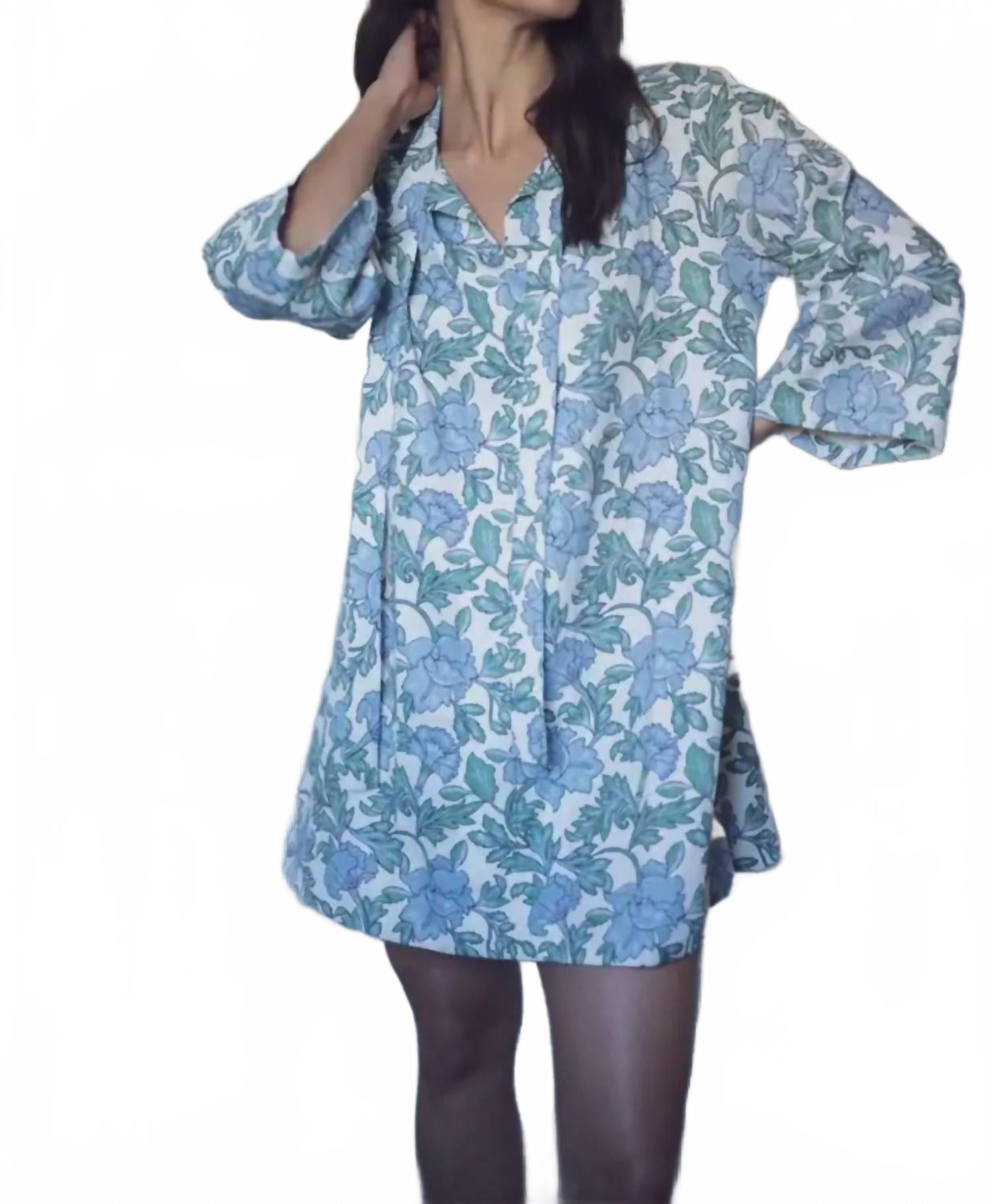 Phoebe Dress In Coastal Garden