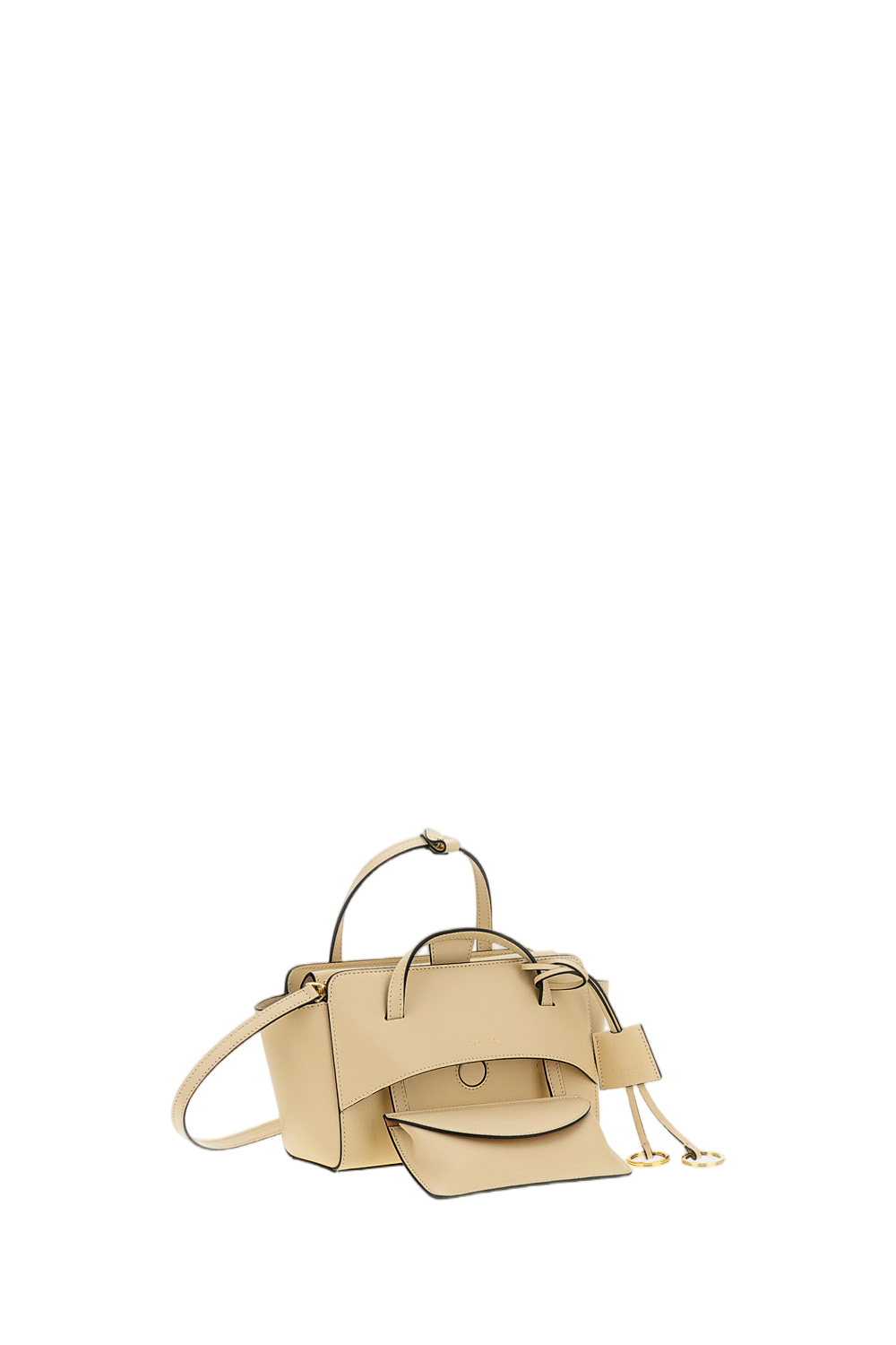 White Flap S Leather Crossbody Bag