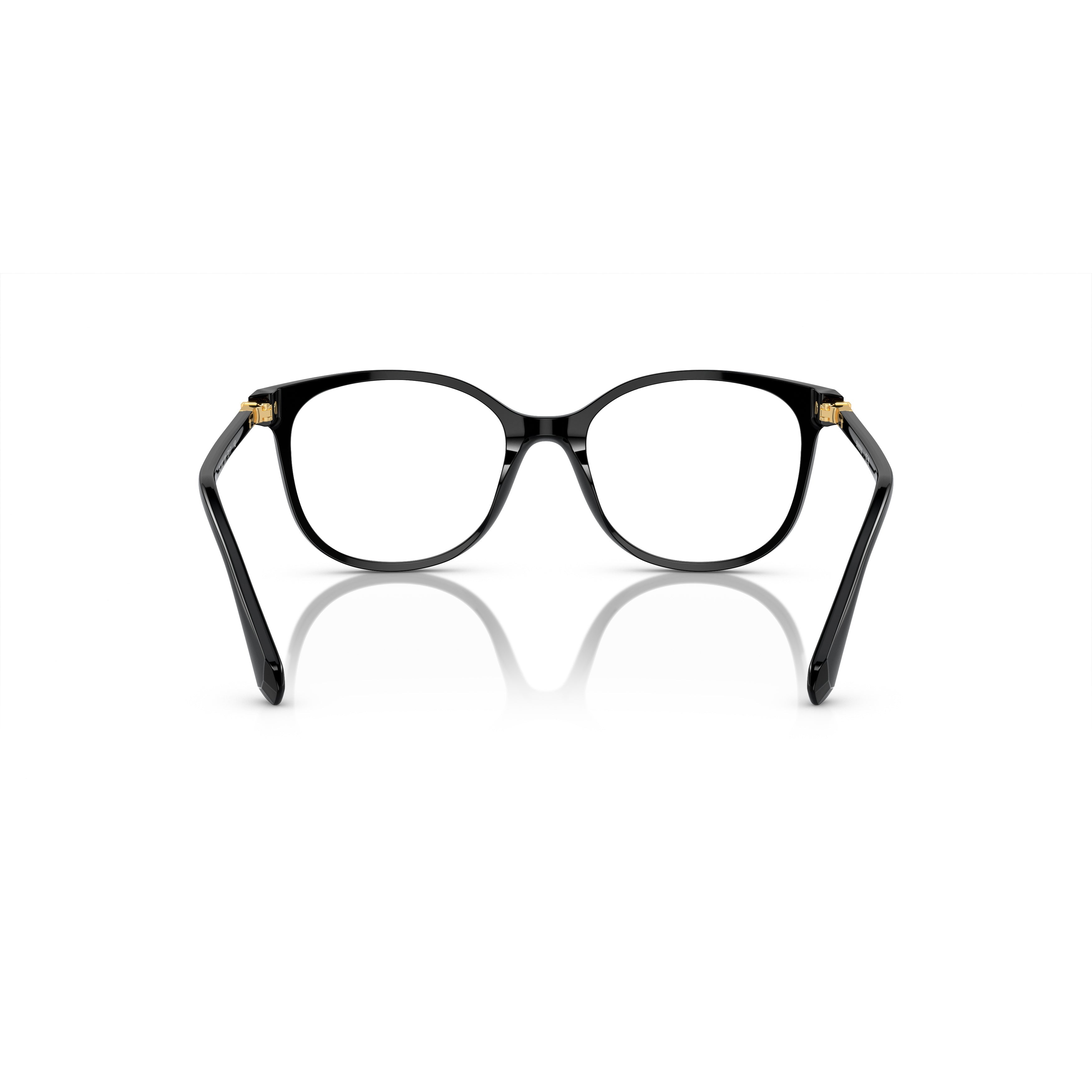 0Sk2002 Rounded Square Frame Eyeglasses with Gold Accents