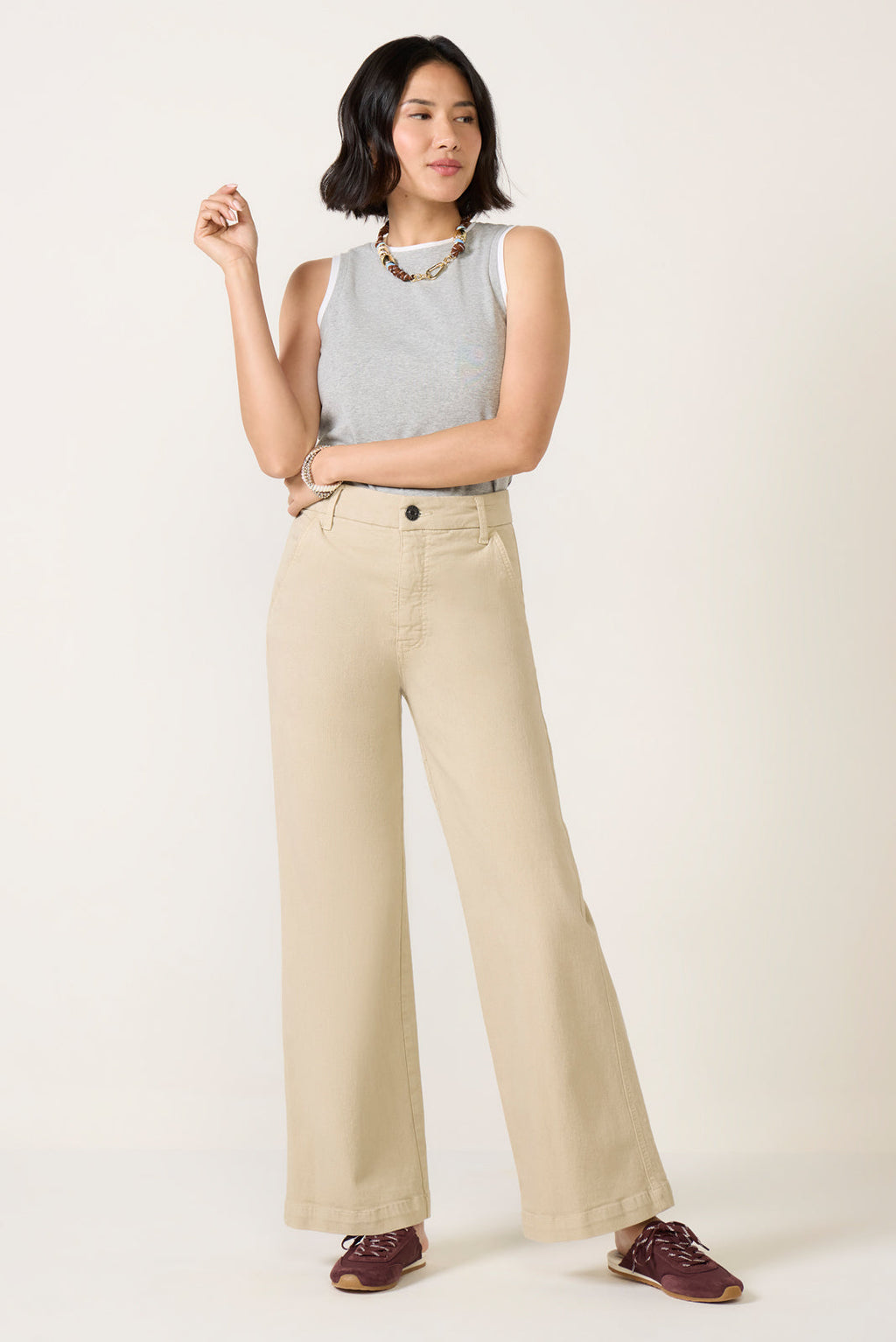 Women's Petite Jodi Trouser Wide Leg Jean