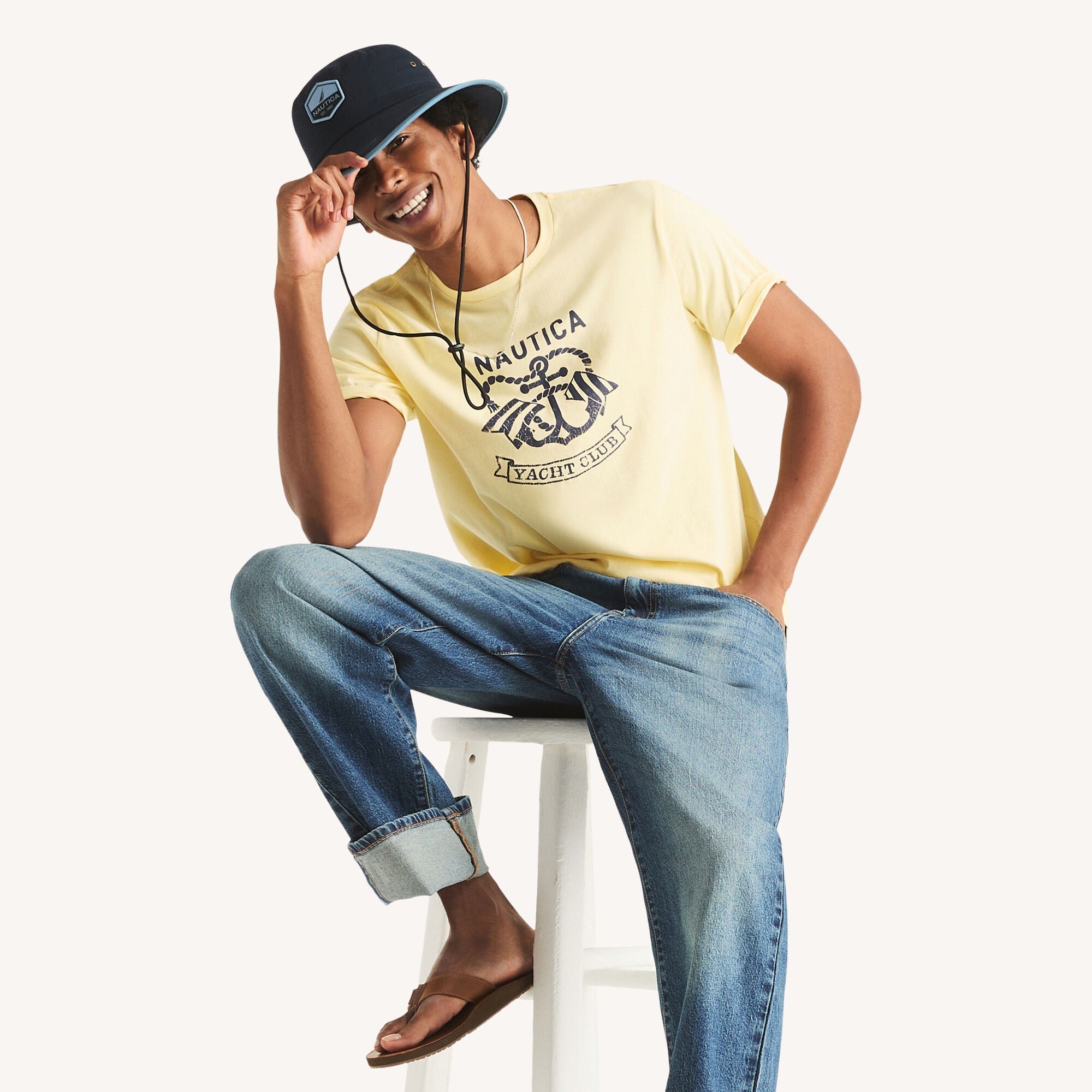 Nautica Mens Yacht Club Graphic T-Shirt