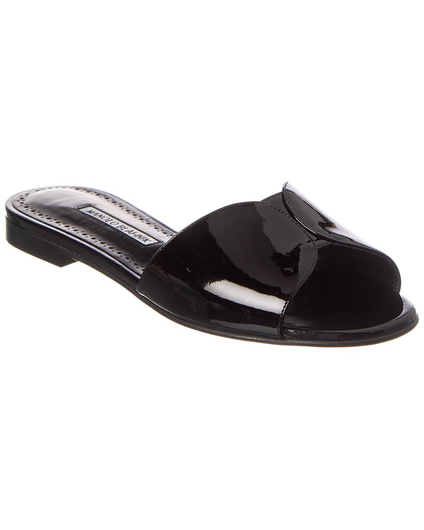 Manolo Blahnik Houramu Patent Sandal