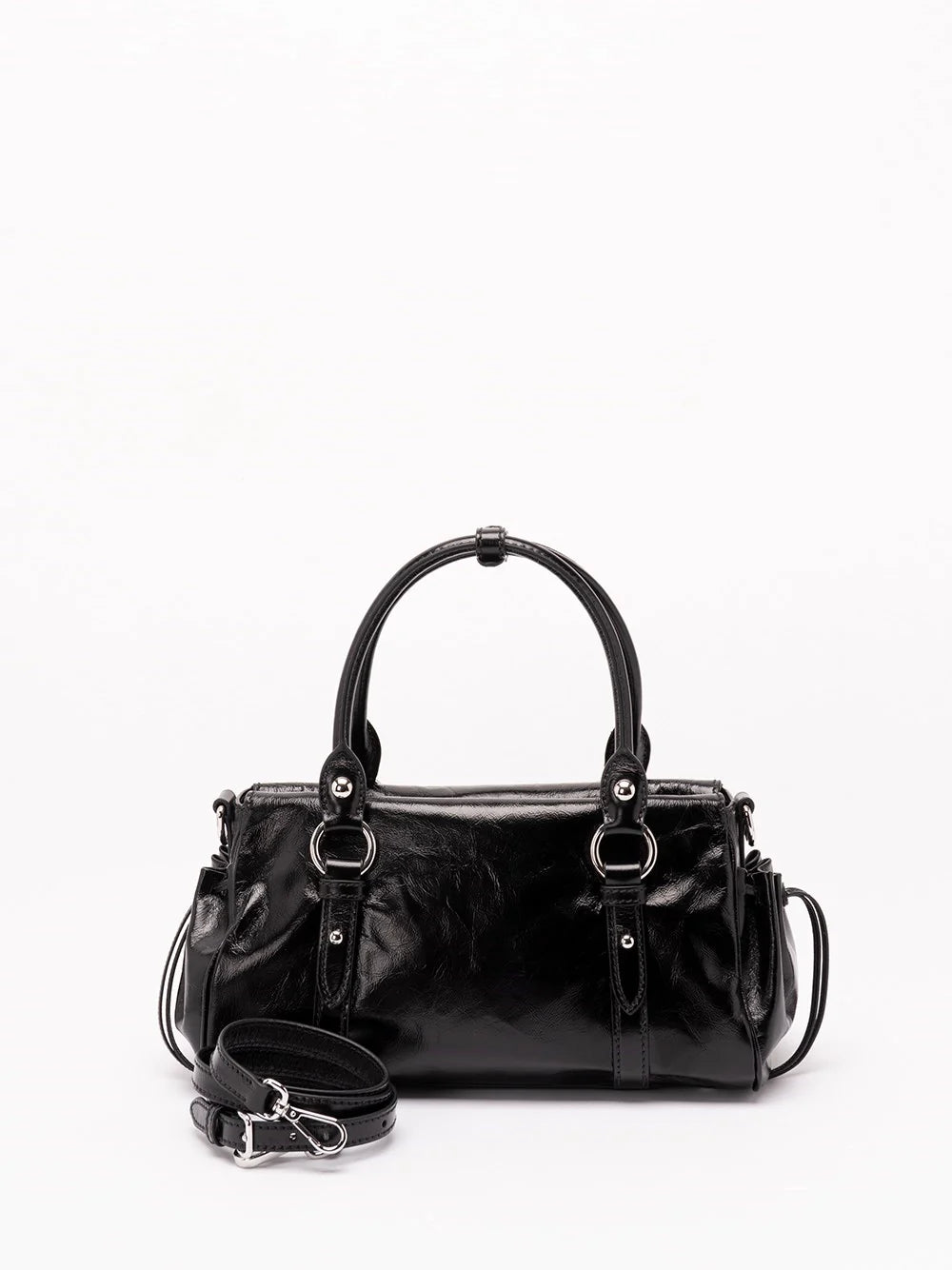 Miu Miu Women Shiny Leather Handbag