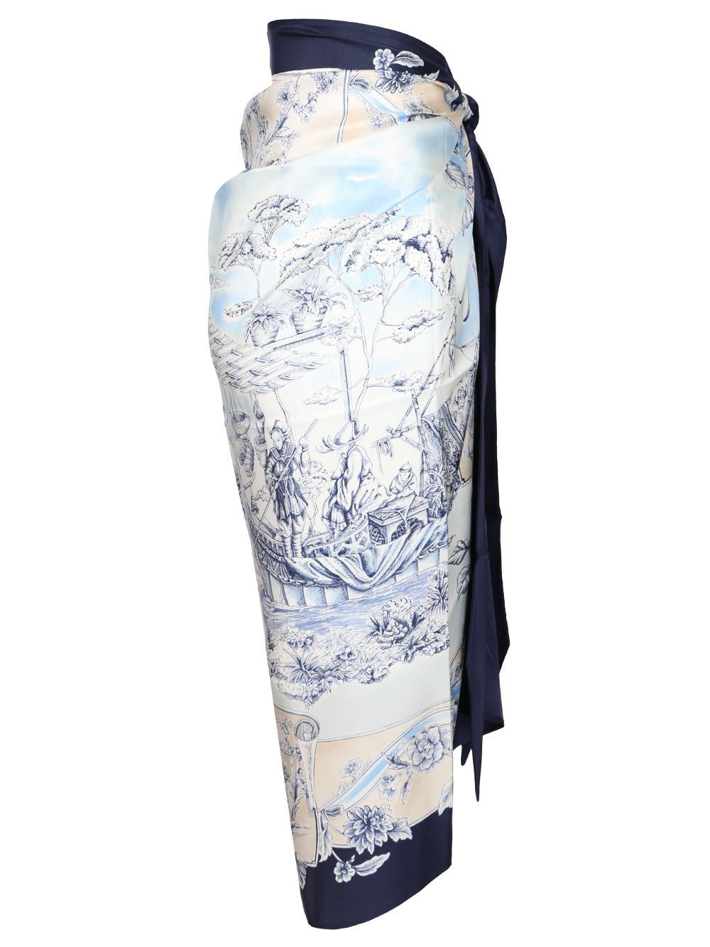 Ferragamo Women Pareo With "Travel" Print