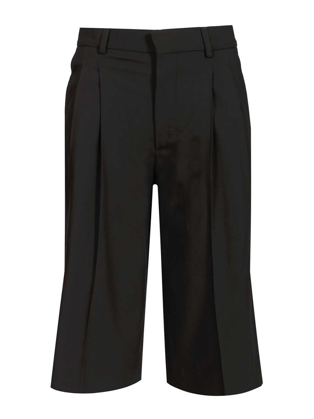 Ami Women Wide-Leg Bermuda Shorts
