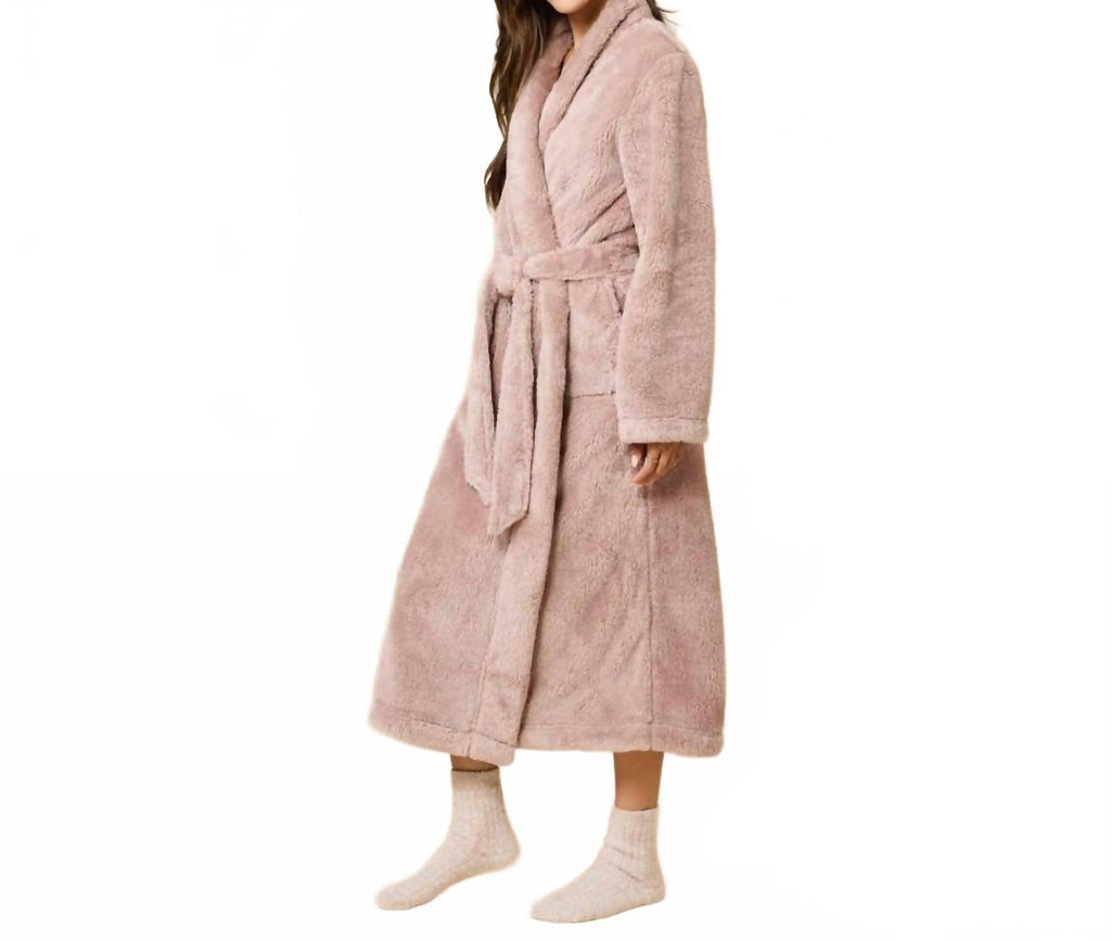 Dreamplush Wrap Robe In Almond