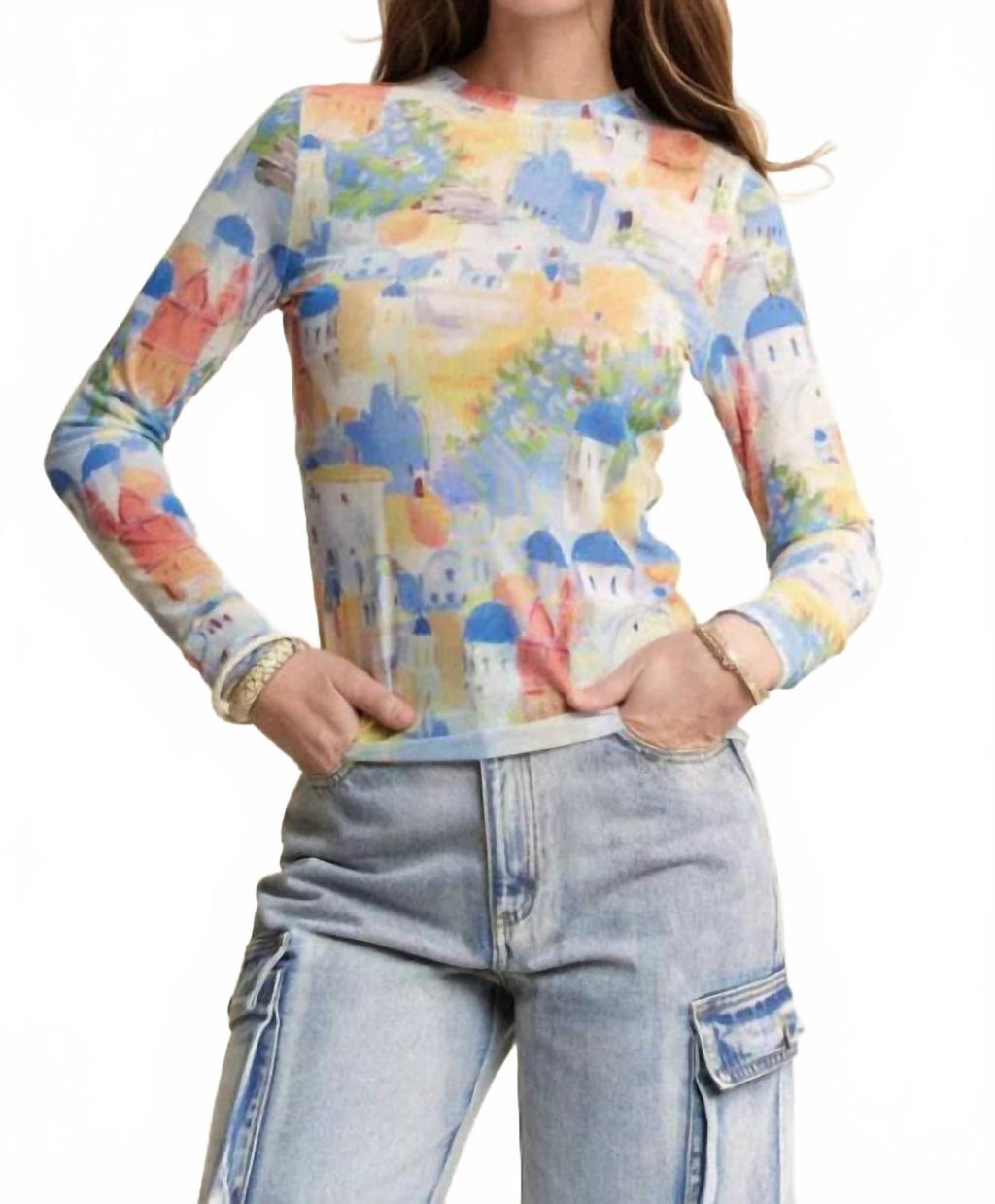 By Your Side Top In Cobalt