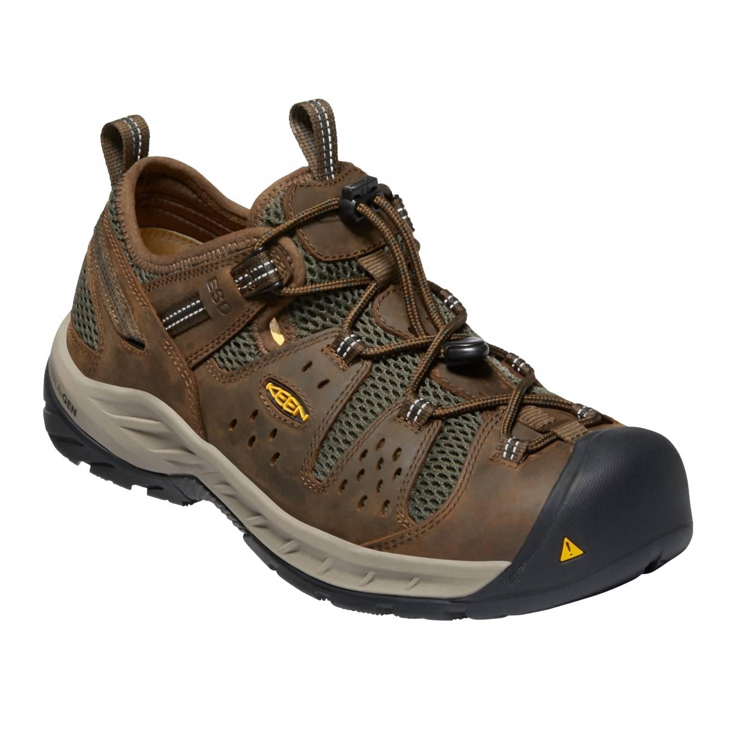 Men's Atlanta Ii Cool Esd Soft Toe Hiker Work Boot In Cascade Brown/forest Night