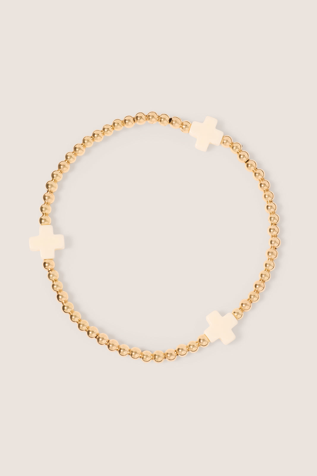 Women's Signature Cross 3mm Gold Bracelet