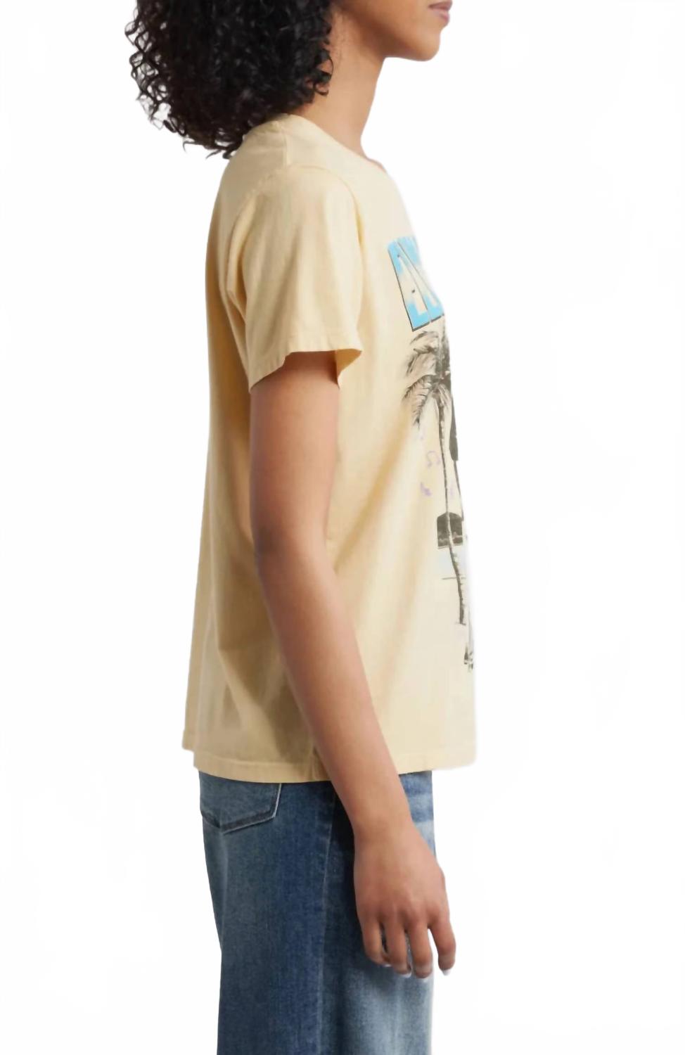 Sun Records Elvis Beach Tee In Butter Yellow