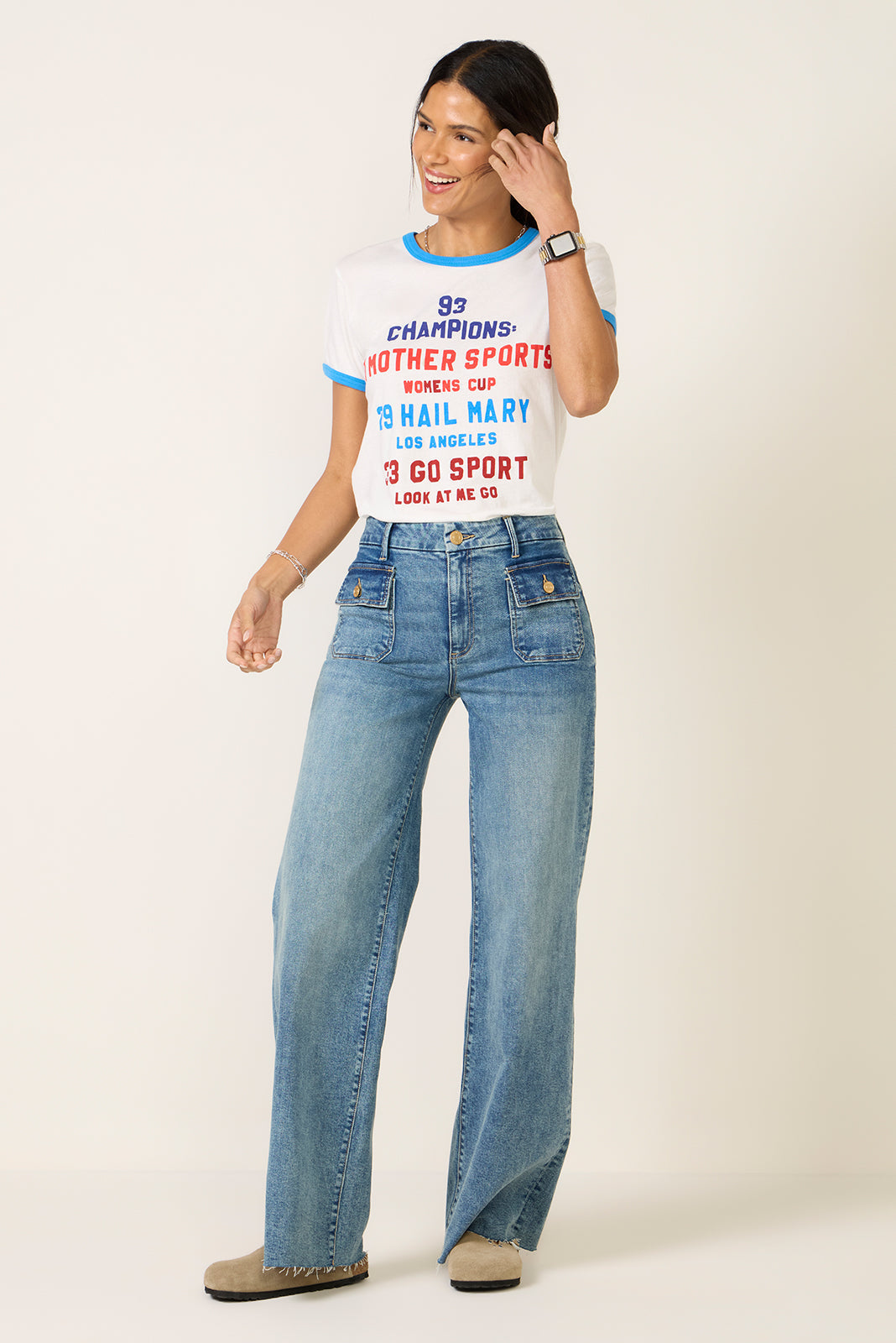 Women's The Lil Goodie Goodie Ringer Top