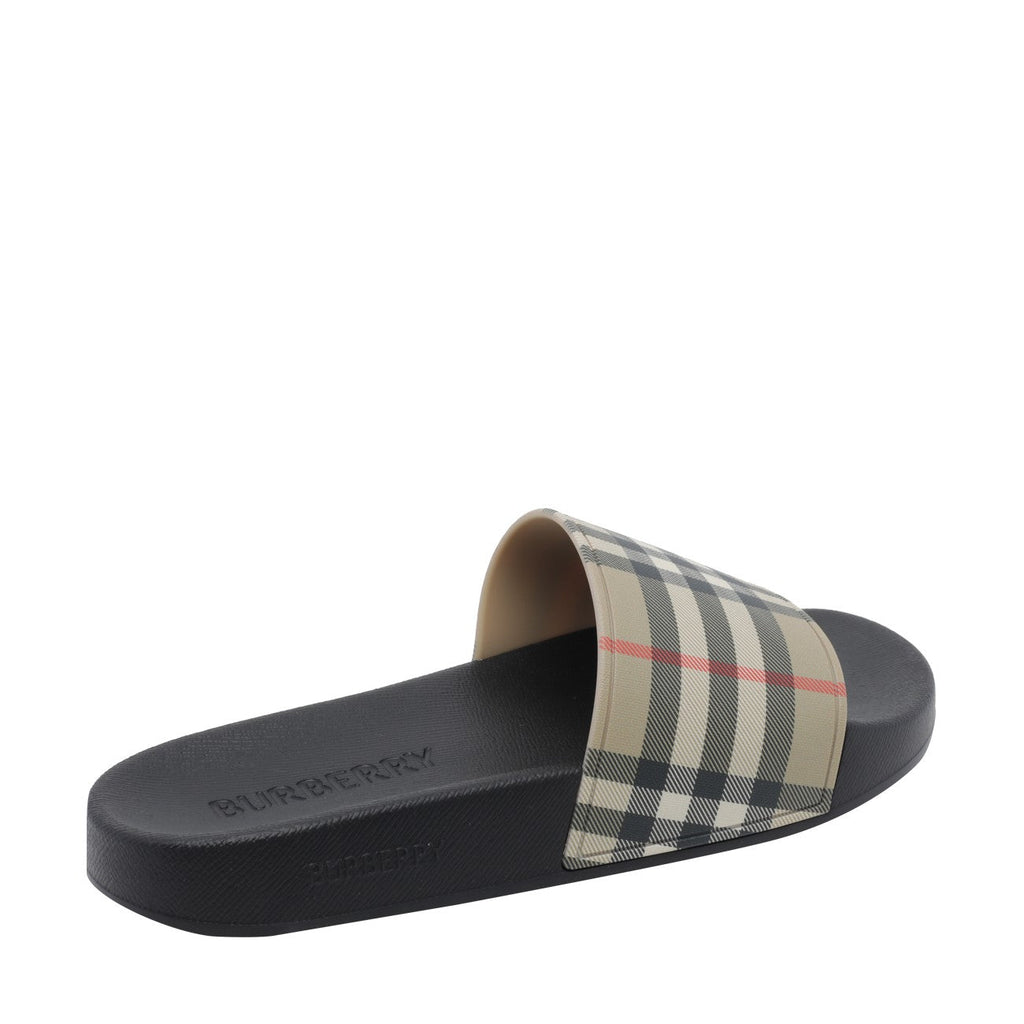 Burberry Women Check Sliders