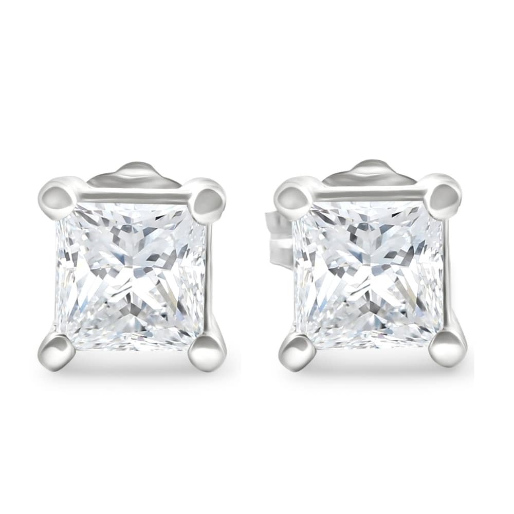 3/4ct Diamond Studs 14K White Gold
