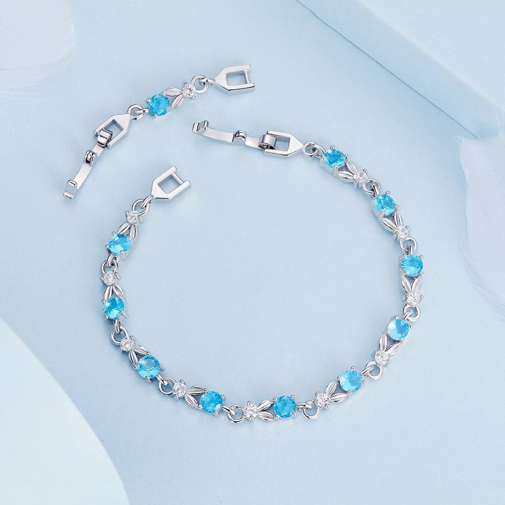 Colorful Crystal Tennis Chain Bracelet