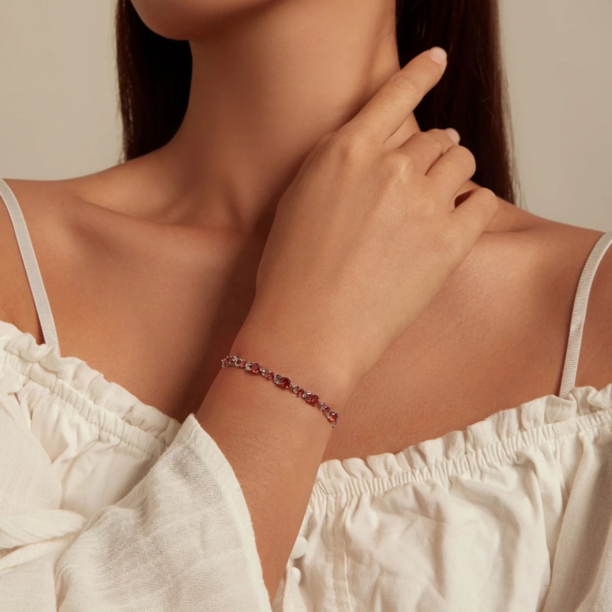 Colorful Crystal Tennis Chain Bracelet