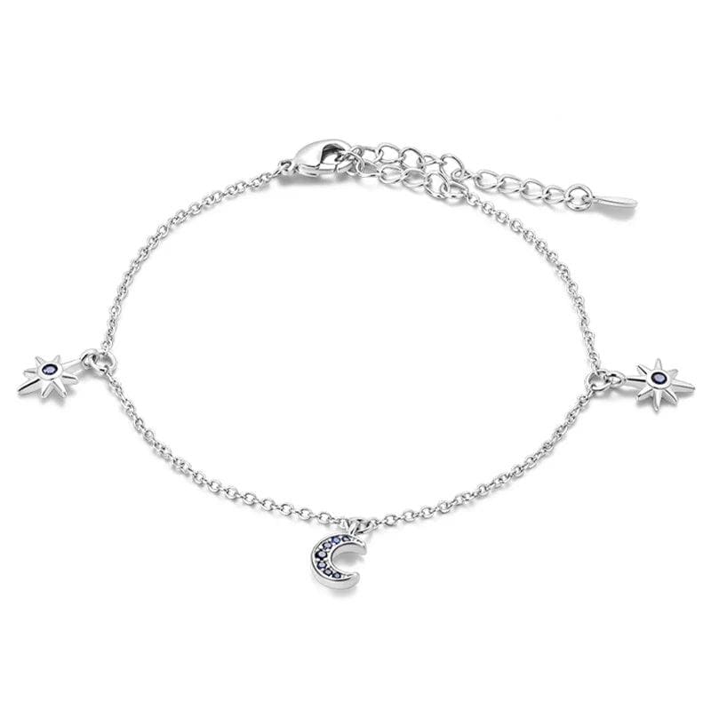 Crescent Moon and Star Bracelet