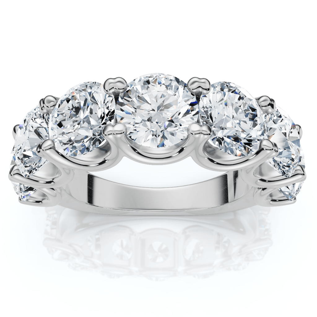 6Ct TW Diamond Anniversary U Prong Wedding Ring 14k Gold Or Platinum Lab Grown