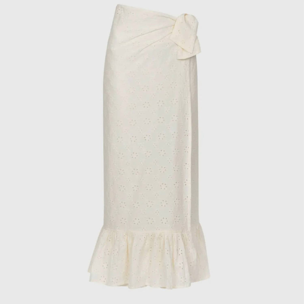 Eyelet Sarong In Ivory