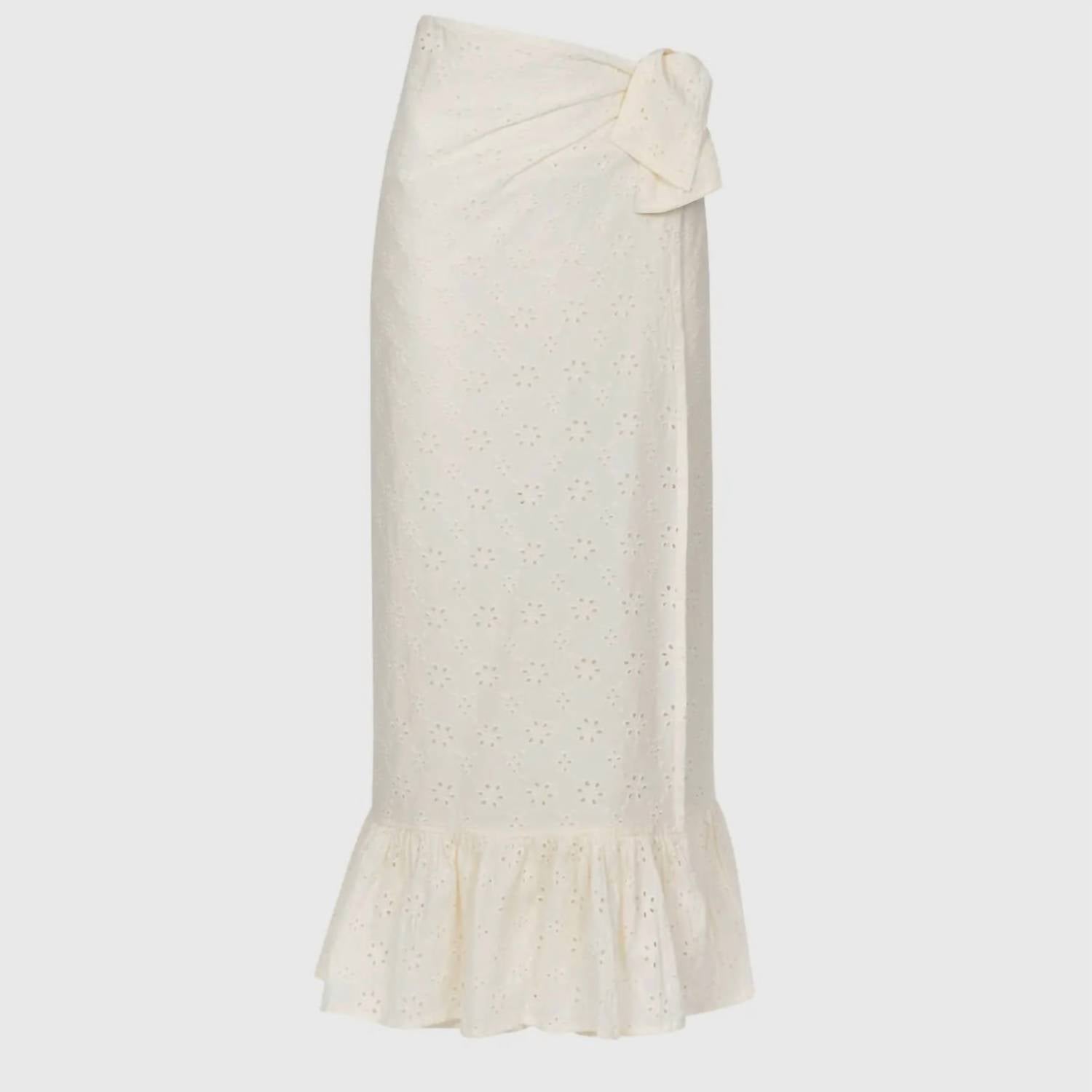 Eyelet Sarong In Ivory