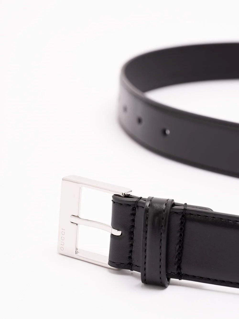 Gucci Men `Squared Buckle` Belt
