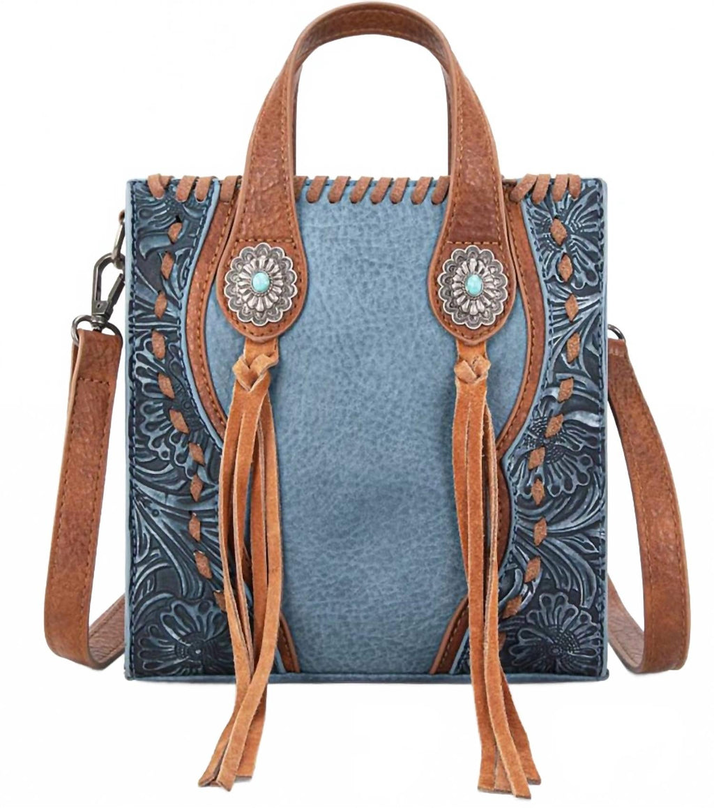 Women's Mini Tote Crossbody Purse In Jean