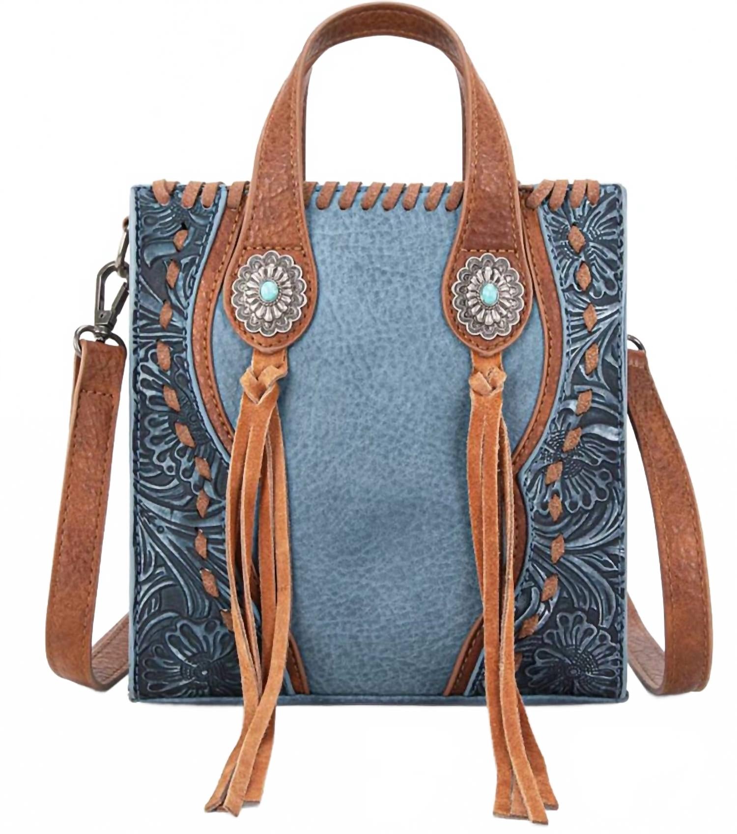 Women's Mini Tote Crossbody Purse In Jean