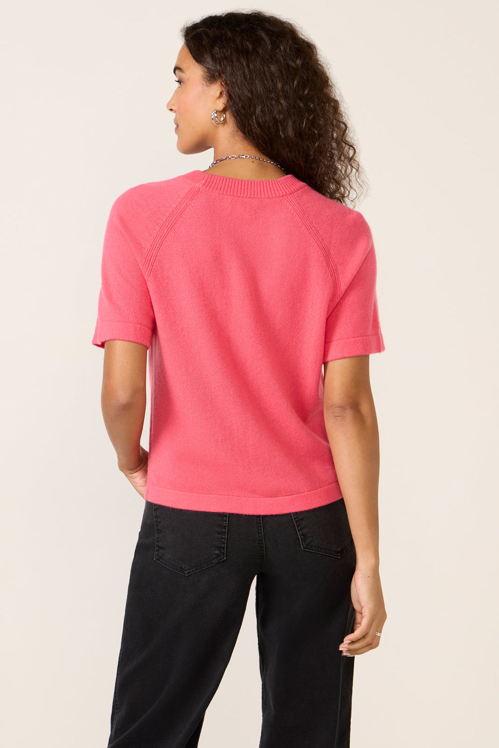Women's Katie Short Sleeve Raglan Cashmere T-Shirt