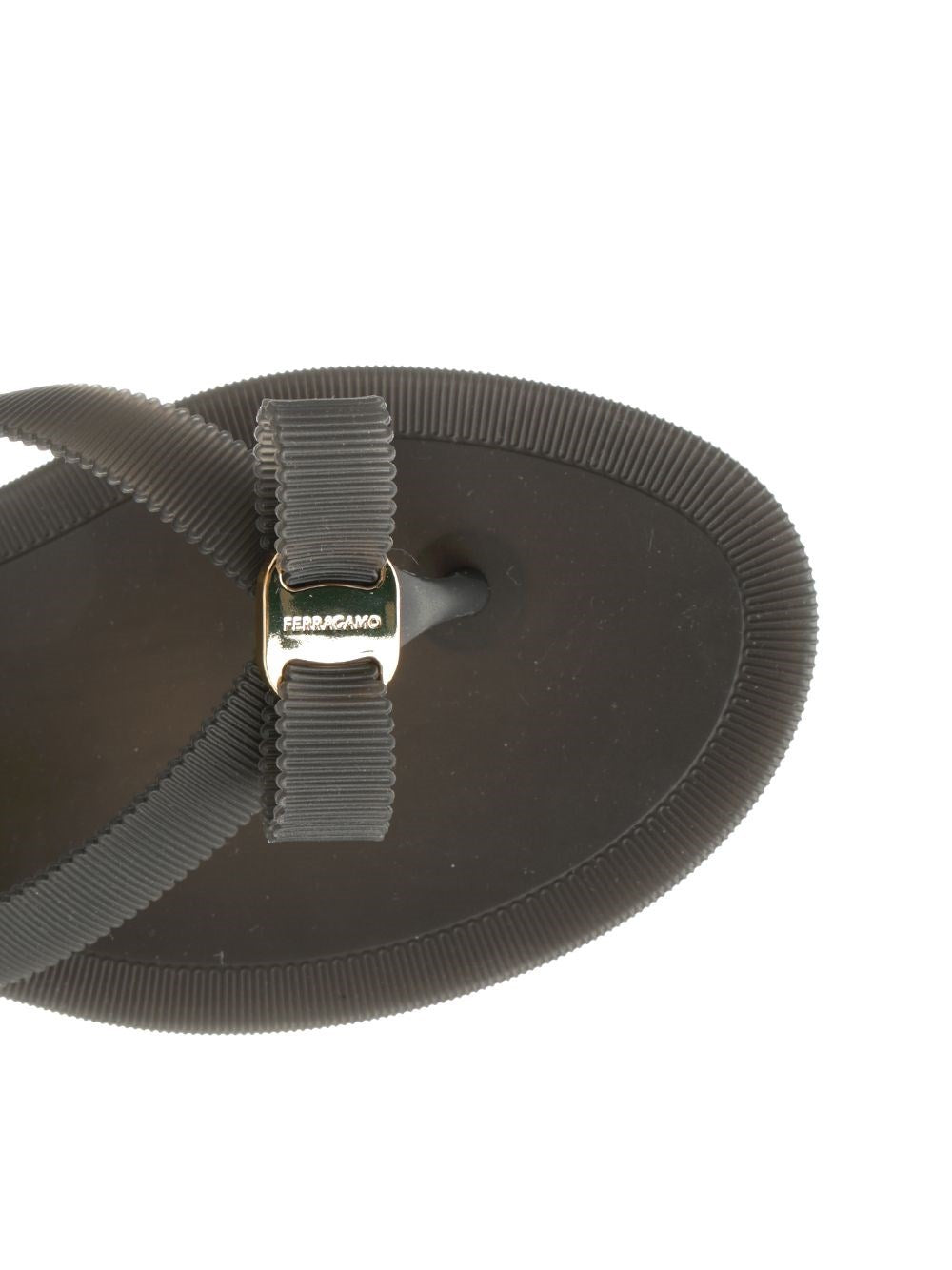 Ferragamo Women Vara Flip-Flops With Jelly Bow