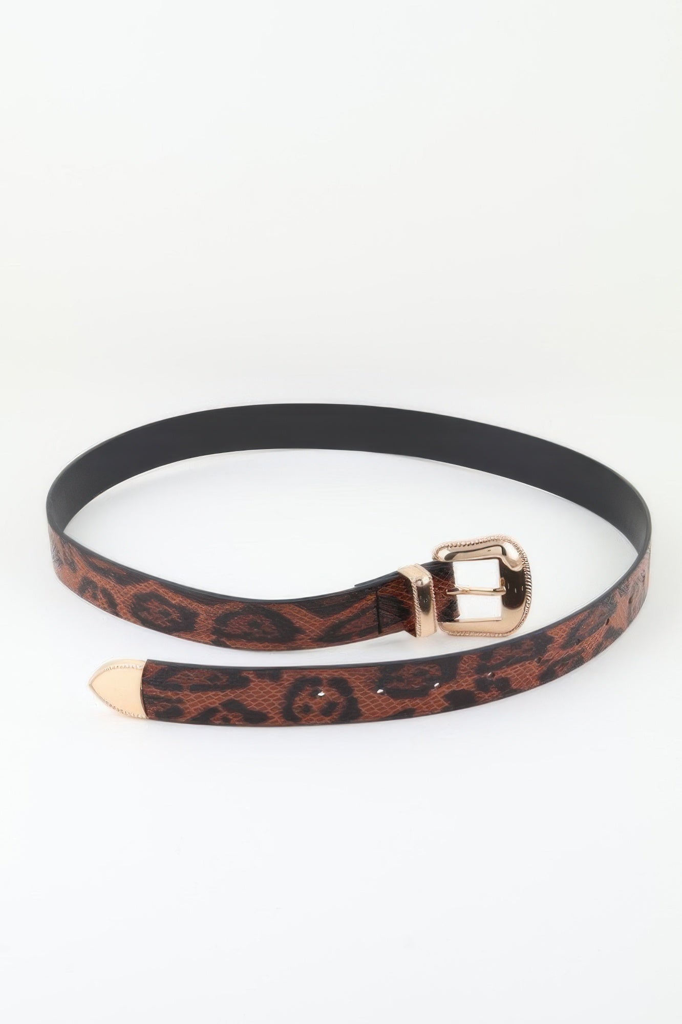 Wild Luxe Two Buckle Leopard Belt