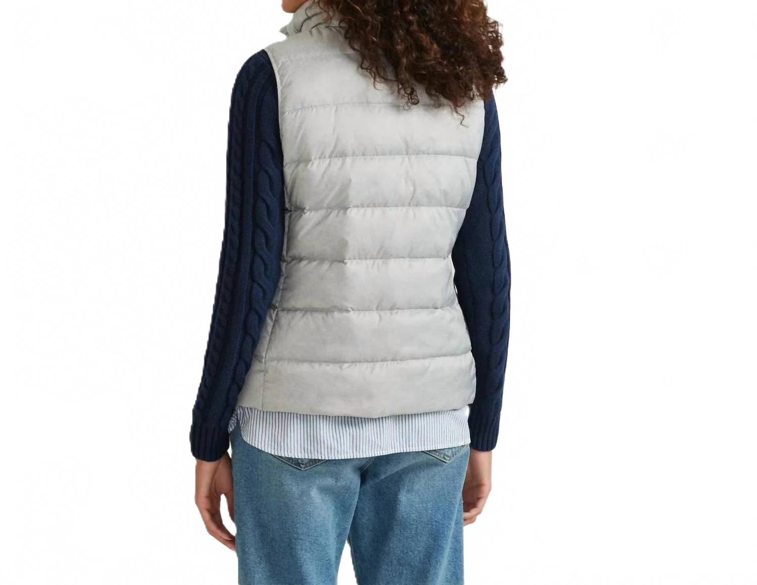 Cirruslite 650Fp Down Zip Up Puffer Vest In Gray