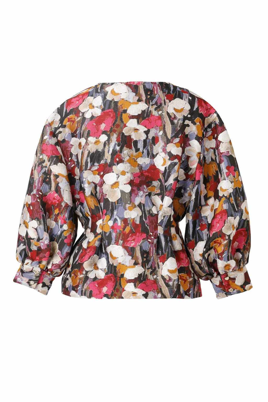 Kiki V-Neck Blouse In Vivid Viola