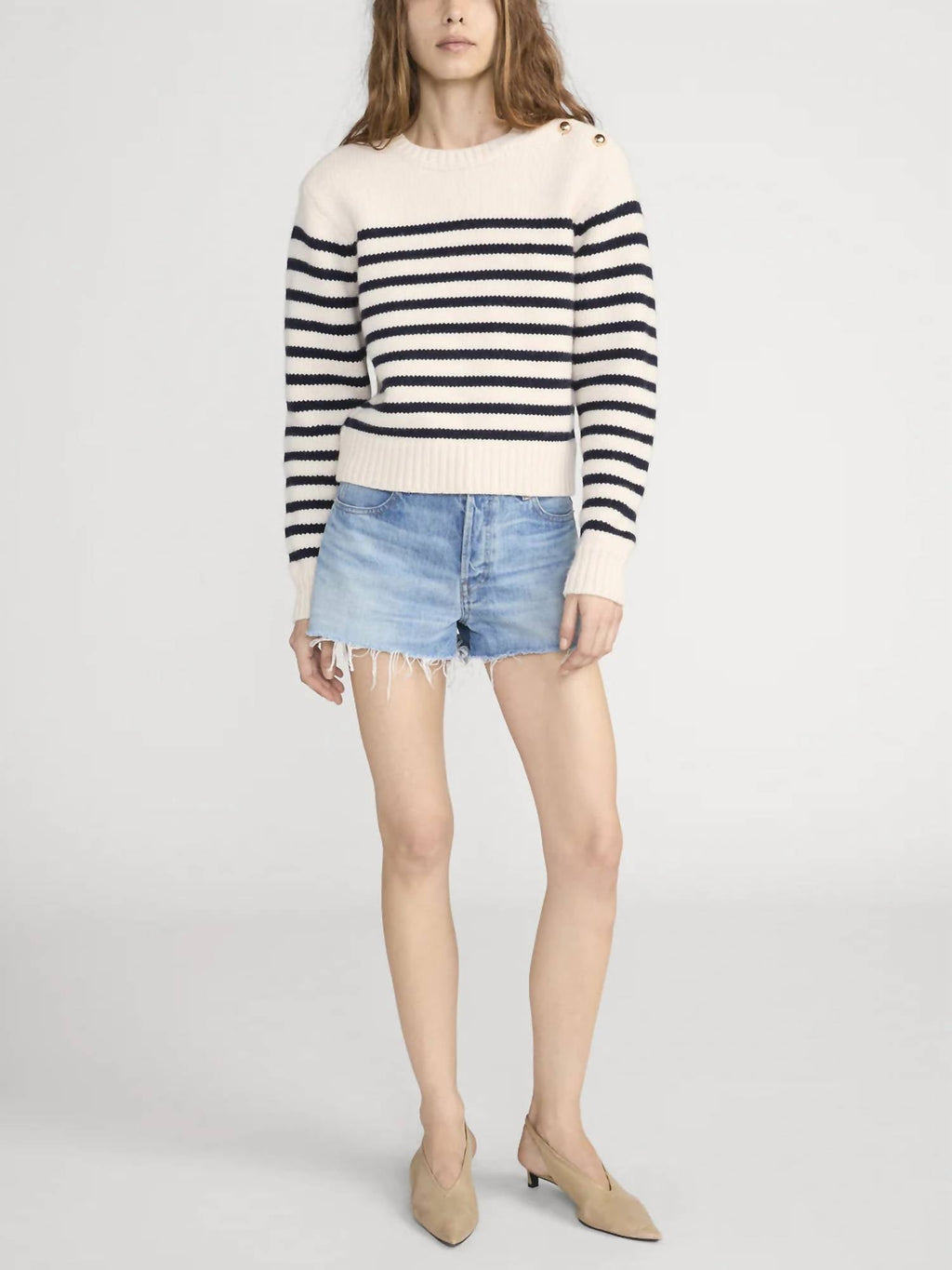 The Mariner Sweater In Cream Multi