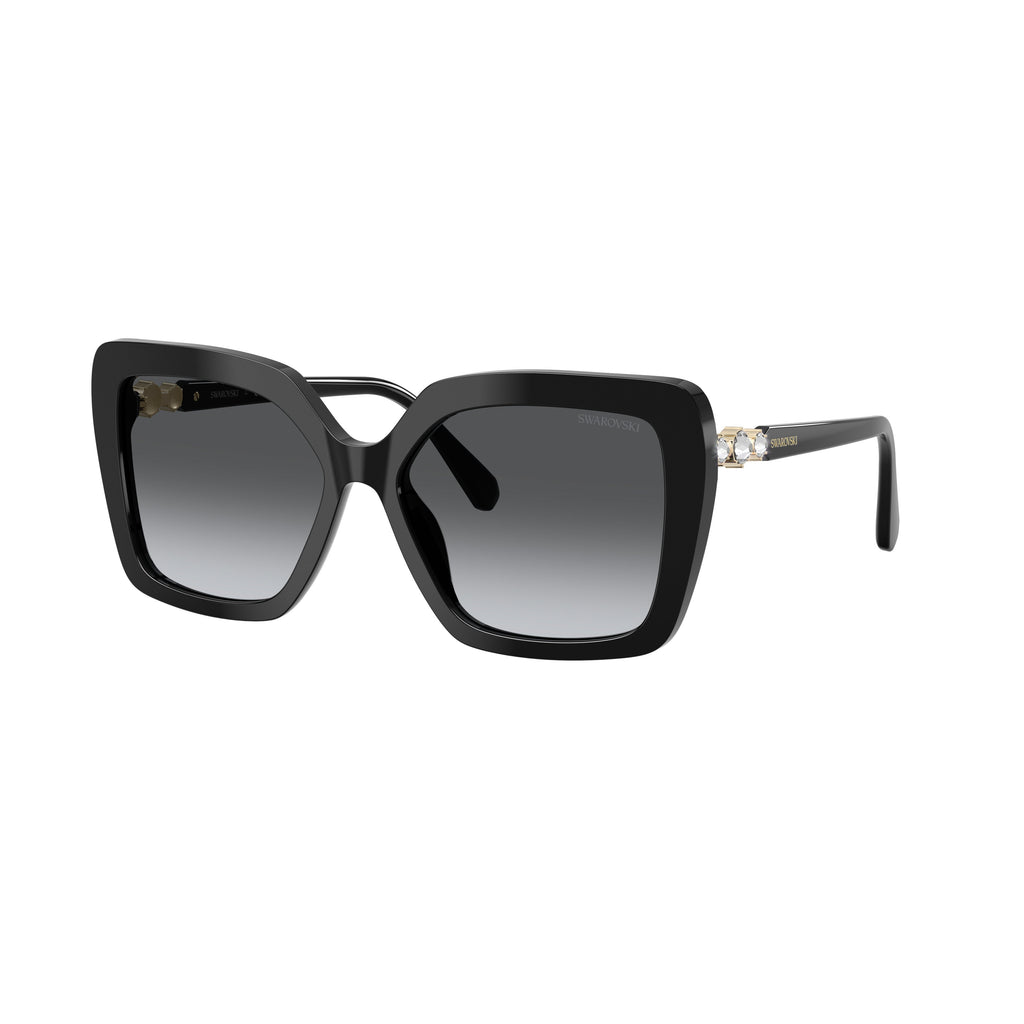 0Sk6049 Oversized Square Sunglasses with Gold Accents