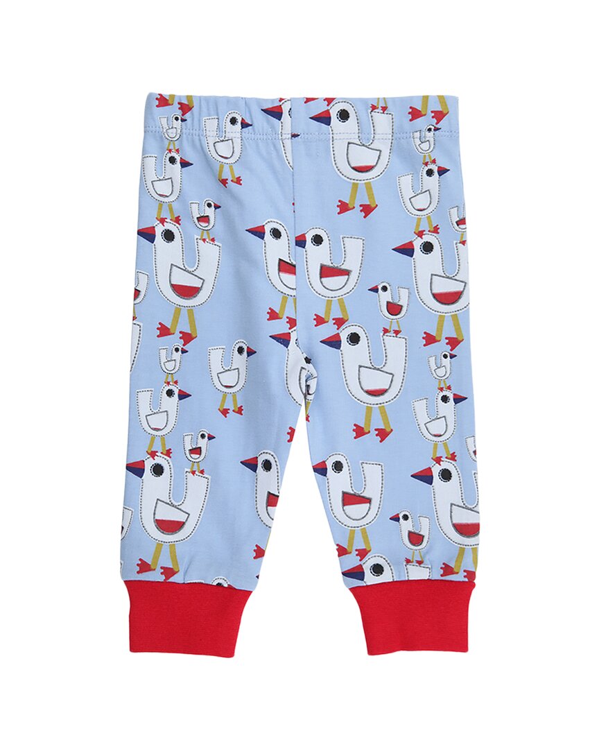 Lilly and Sid Sandy Seagull/Stripe Legging Set