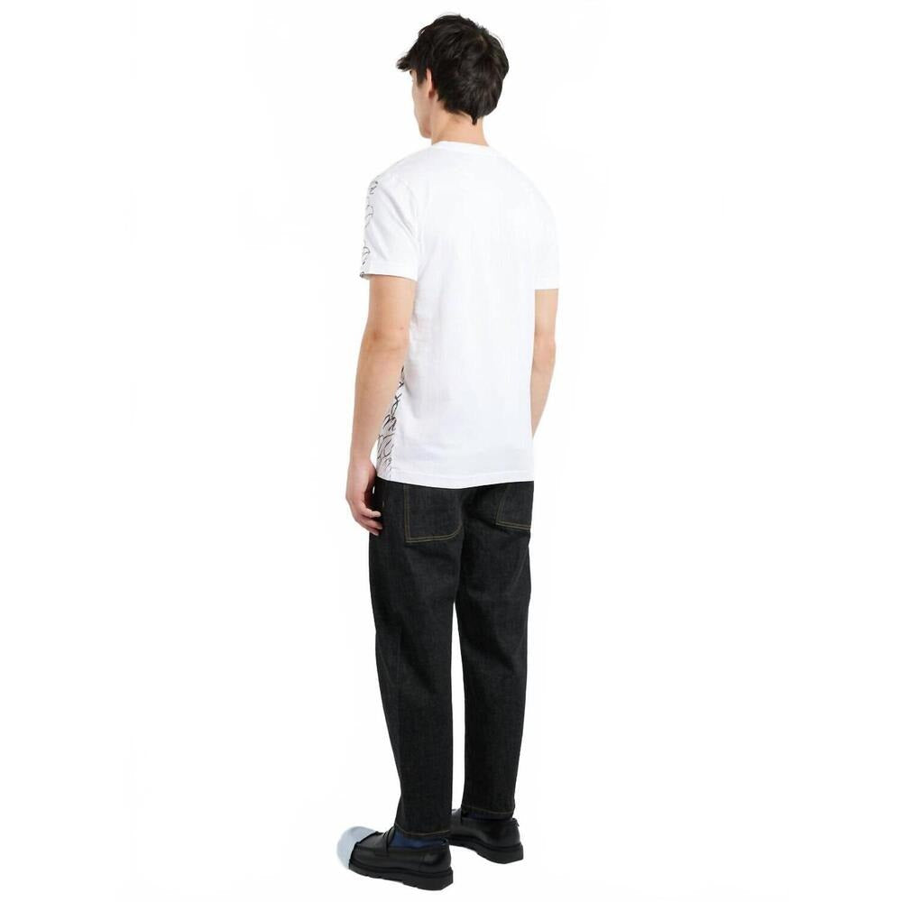 Marni Scribbled Motif Organic Cotton T-Shirt - Lily White