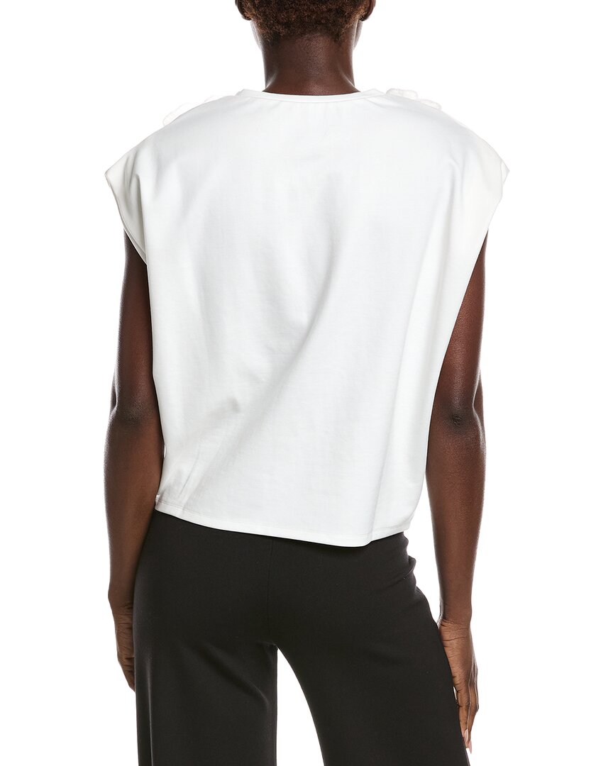 Gracia Floral Applique Side Twist Top