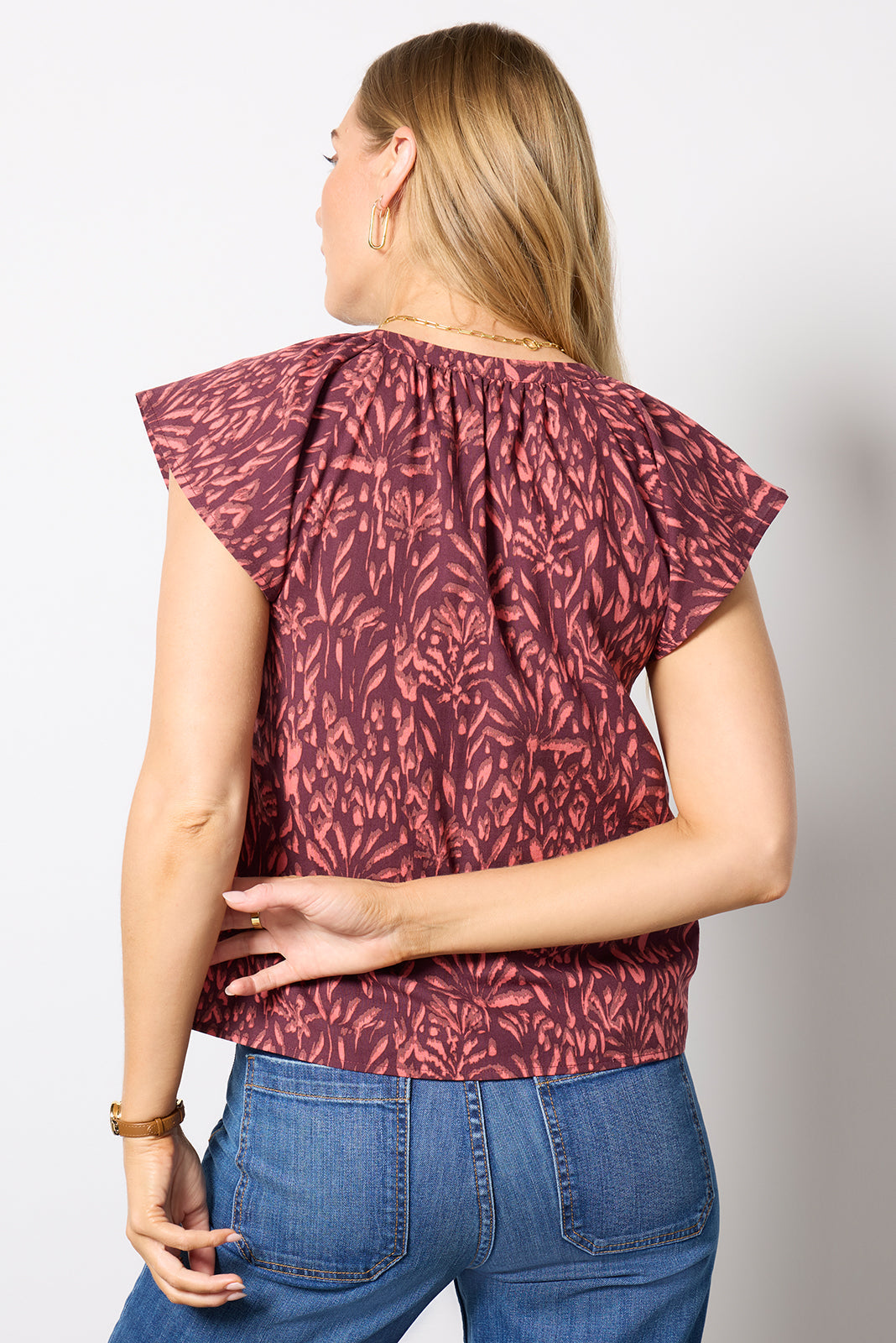 Women's Calista Flutter Sleeve Top