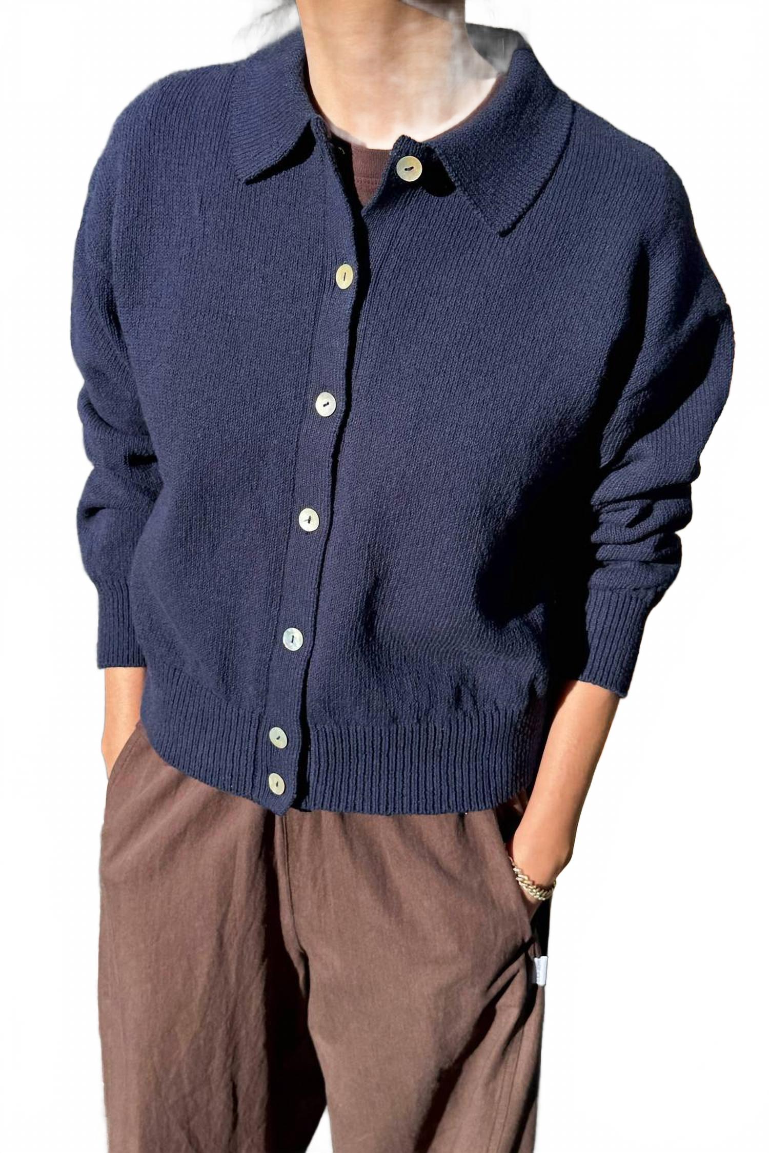 The Club Cardigan In Navy