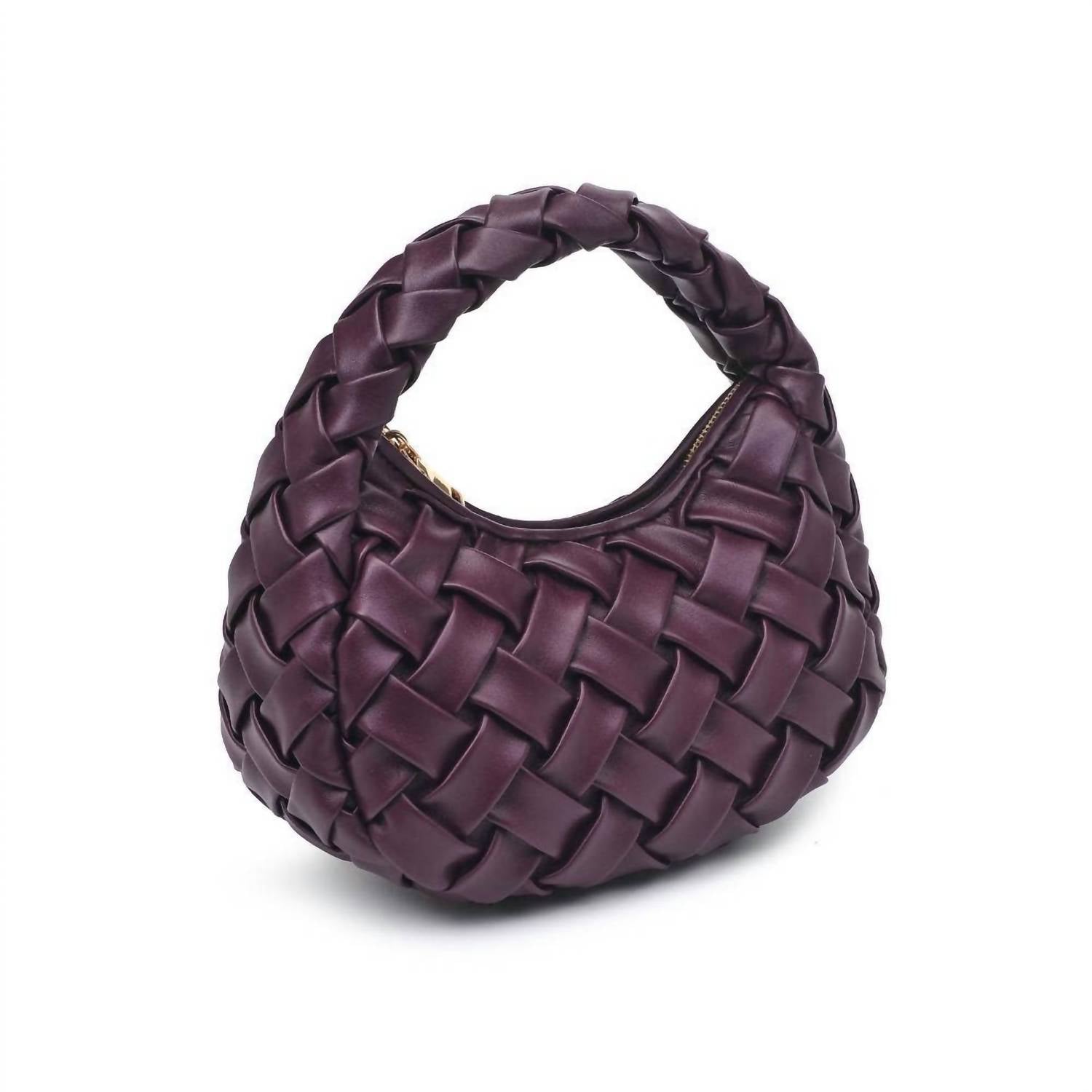 Women's Noreen Woven Clutch Bag In Wine