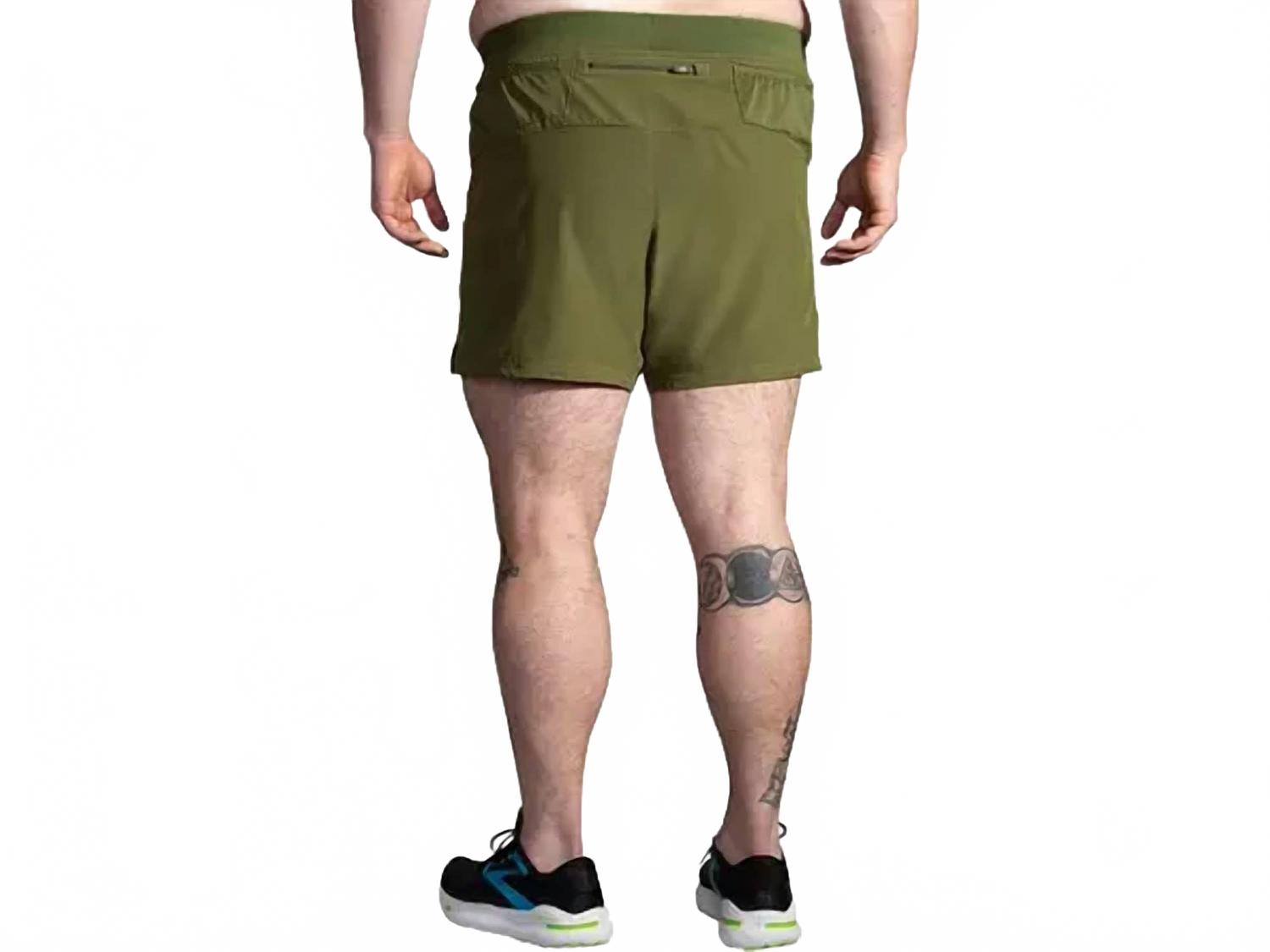 Sherpa 5" Shorts In Carbon Green