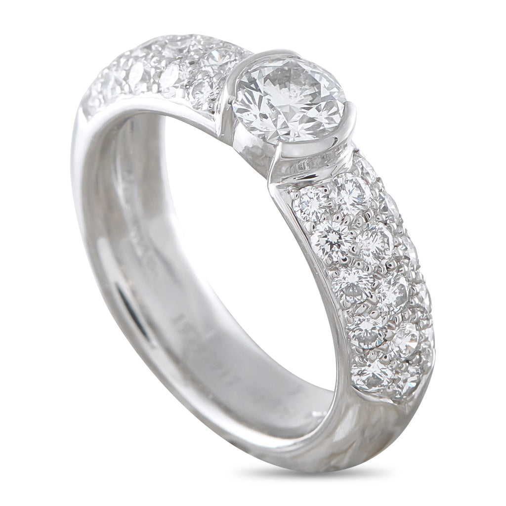 Tiffany & Co. Platinum 0.96ct Diamond Ring TI34-041326