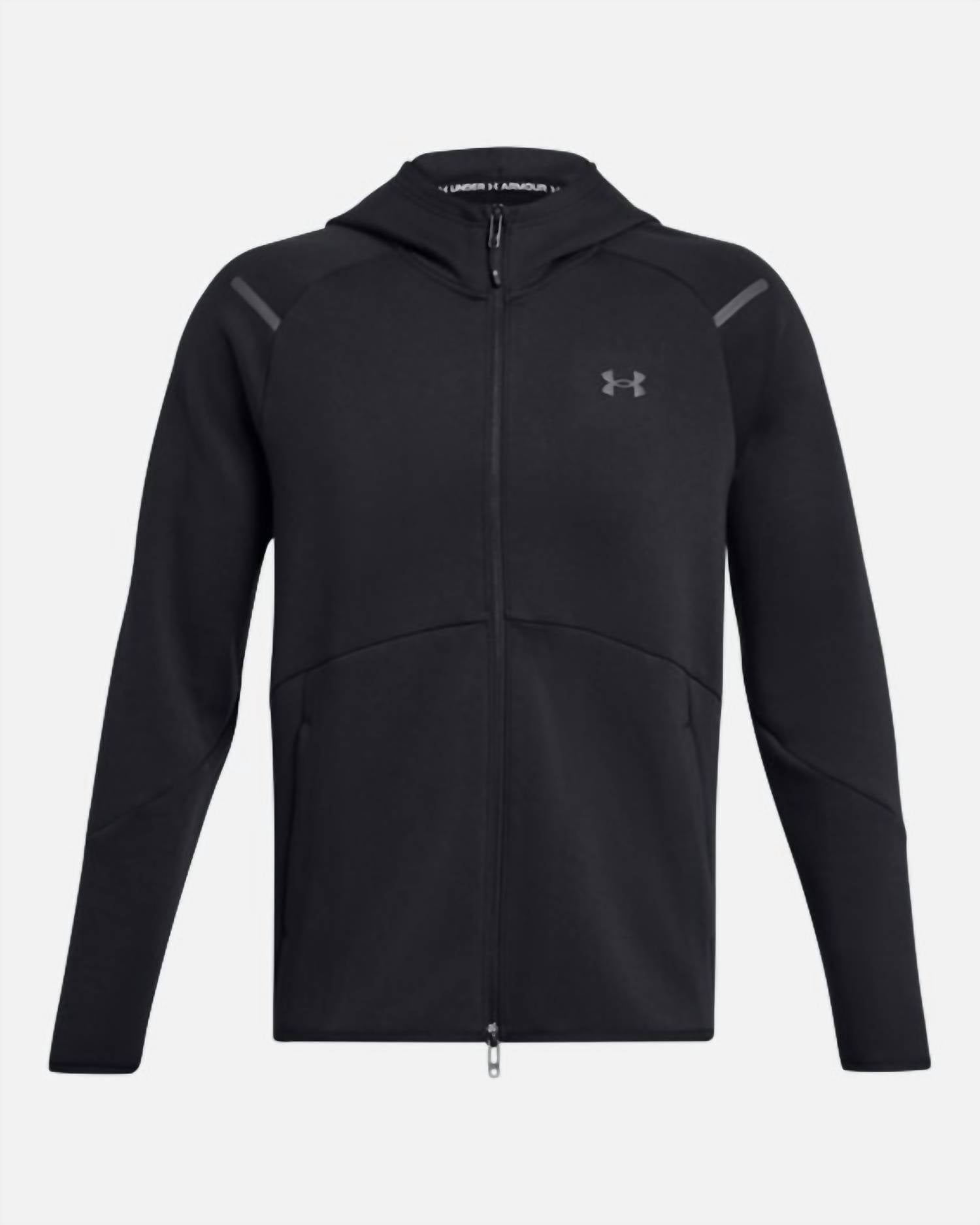 Unstoppable Fleece Full Zip Hoodie In Black
