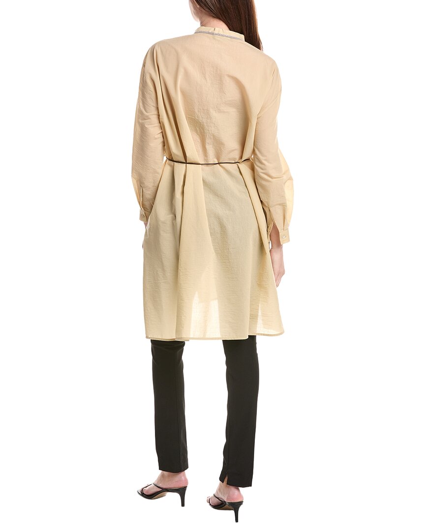 Fabiana Filippi Leather Belt Light Muslin Shirt