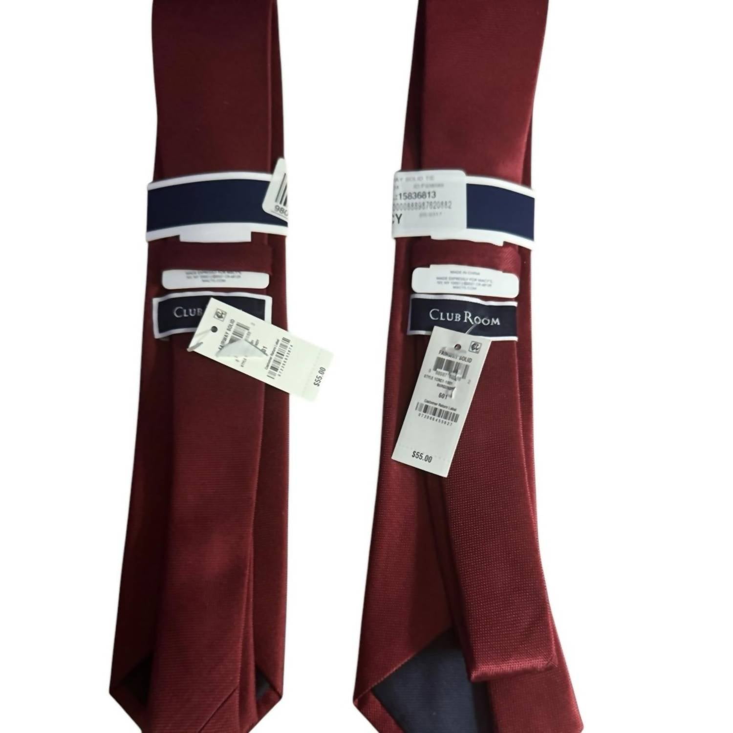 Men's Elegant Tie In Burgundy