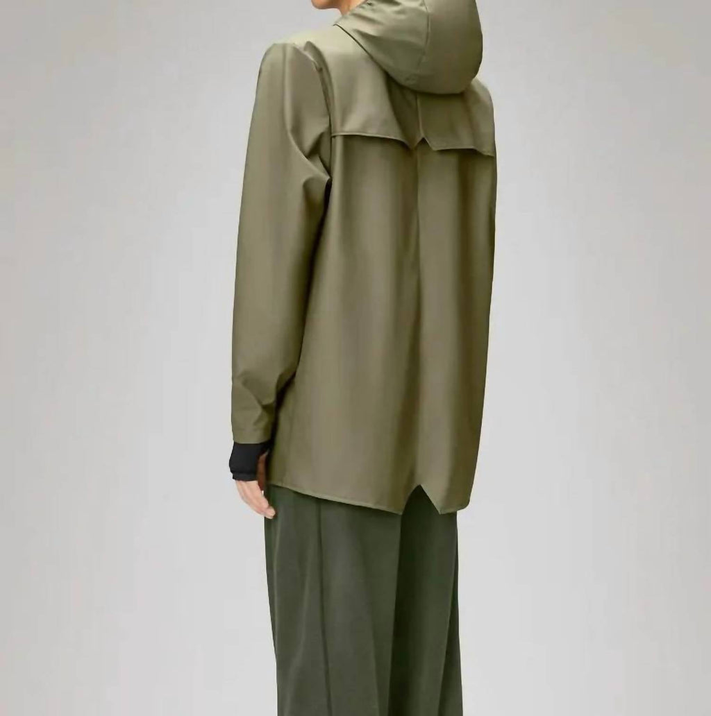 Unisex Waterproof Rain Jacket In Marsh