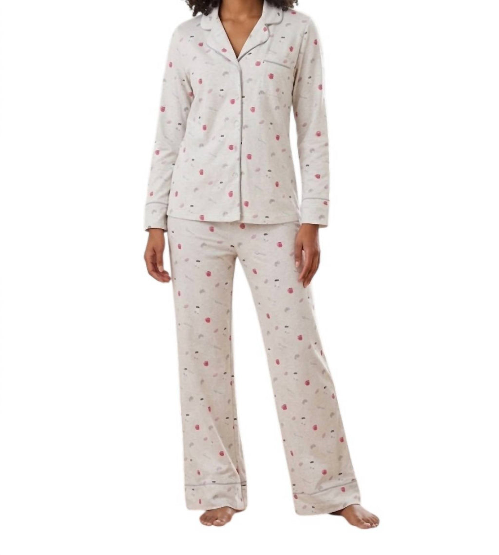 Flora Pillowsoft Sleep Set In Brunch Print